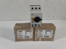 Two as new Hager motor starter MM509N (EAN: 3250614435225).