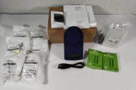 A Tyco MX fire detection system service tool 801AP with adaptors and charger (516.800.918).