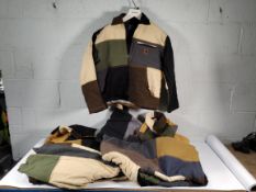 Six Carhart reworked jackets (S, M, L).