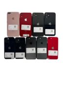 Assorted Apple iPhones (iCloud account unlocked. May have damage/faults, sold as seen).