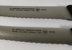 Eleven Wusthof tomato scalloped blade knives 160mm (4105) (over 18s only).