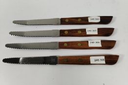 Four stainless steel Grapefruit knives 90mm (over 18s only).