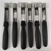 Six Wusthof apple corer's 180mm (4245) (over 18s only).