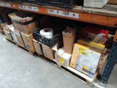 Assorted catering/dining items to include pewter table lamp holders and EPNS glass holders.