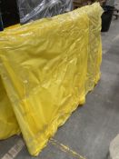 Super King Resin & Grey Fabric designer headboard. RRP £1,790. Attaches easily to divan beds. Very m