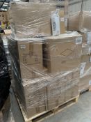 A pallet containing air dispenser with fan for gel refills, production line bottles and other.