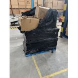 A pallet of pre-owned garment dividers.