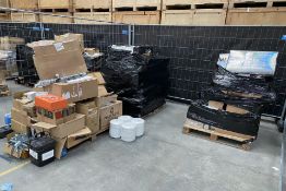Three pallets of assorted commercial miscellaneous items.