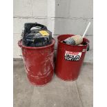 A pre-owned Lumber Jack BDE 1100 50L dust extractor and spare tank.