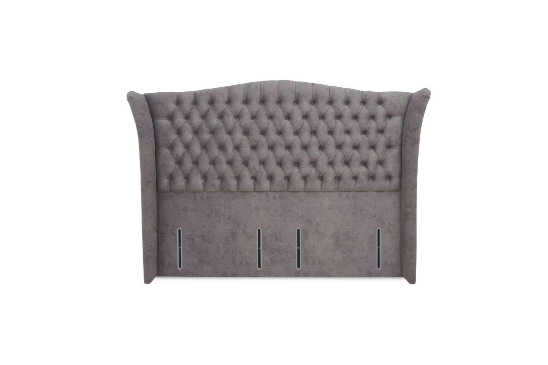 Hypnos Floor Standing Headboard Double RRP £1,499. In Pebble finish. This beautiful floor standing h - Image 2 of 3