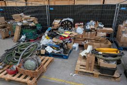 Five pallets of assorted auto parts and related.