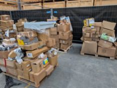 Three pallets of assorted commercial, industrial and miscellaneous items.