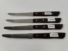 Four Grapefruit knives 90mm (over 18s only).