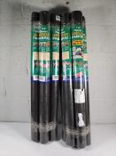 Ten as new rolls of Plantex TDP landscape fabric (1m x 14m per roll).