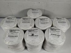 Eight white polypropylene twine spools 2.1kg (450m per kg) (MA76451).