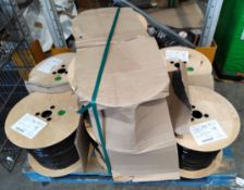 Eight Prysmian DR 0.6/2.8AF FRNC-C GN HDTV 1000DW green cable - 1000m per reel (8000 meters total).