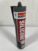 Forty eight Soudal Trade Construction Silicone, black, 290ml (05/26).