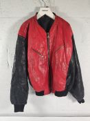 Eight pre-owned leather jackets, assorted sizes.