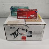 Twelve boxes of as new Feel the JOLT 4mg strength nicotine strips (10 packs per box, flavours includ