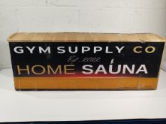 An as new Gym Supply Co., portable home steam sauna.