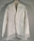 A women's Sportmax longline off white blaze, Size GB 4.