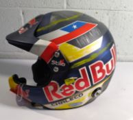 A pre-owned Racing Car Helmet. Red Bull Racing Stilo helmet.