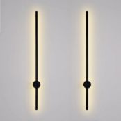 Twelve boxes of Haus of Interiors Nordic Light Stick, Black,120cm, (IN: 7037-120-120). *2 lights per