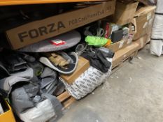 Assorted sports, fitness and leisure related items.