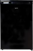A Igenix IG155B freestanding 55cm under counter fridge with ice box, black, sealed, boxed. (stock im