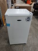An Ice King RL111EW undercounter larder fridge (item has some damage).