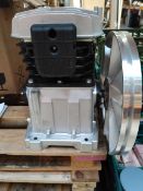 An air compressor pump unit, 10 bar pressure, damage to one fin (model AB415).