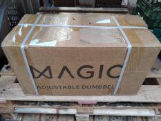 An as new Magic Smart dumbbell, 32KG increases in 2KG increments, boxed (MFD-01).