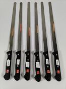 Six Wusthof salmon slicer flexible narrow blades 290mm/29cm (4540) (over 18s only).