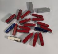 Twenty assorted pre-owned Victorinox Swiss army multi-tools (over 18s only).