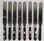 Eight Wusthof standard spatulas 250mm (4430) (over 18s only).
