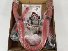 An as new Constands Motorcycle Paddock Stand Set Front/Rear, Red.