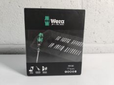 An as new Wera Kraftform Kompact 60 bit-holding screwdriver and bit set (REF : KK60).