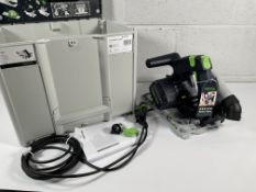 An as new Festool TS 55-FEBQ Plus 230V Plunge Saw.
