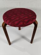 An as new Maharam Edition Artex Stool 60 by Alvar Aalto.