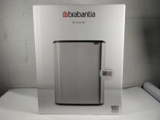 An as new Brabantia Bo Touch Bin, White (8710755221408) (stock Image).