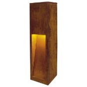 An as new SLV (229410) Rusty Slot 50 outdoor floor standing light, Pole E27 (stock image).