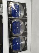 Three as new Evolution M355TCT-66CS Steel Cutting Blades 355mm x 25.4mm x 66T, Ultra High Grade Carb