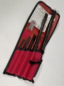 A pre-owned MAC Tools C50PDPT 5-PC. Chisel Set with gauge.