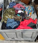 Assorted pre-owned clothing and related (stillage not included).