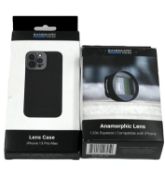 As new Sandmarc 1.33x Anamorphic Lens for iPhone (M/N: SMU-225) & as new Sandmarc Lens Case for iPho