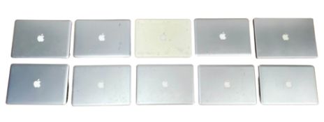 Assorted pre-owned Apple MacBooks (Drives removed - See description).