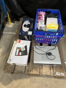 Assorted items to include phones, watches, headphones, tablet, massager and DTV recorder (All items