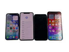 Assorted pre-owned Apple iPhones (iCloud account unlocked).