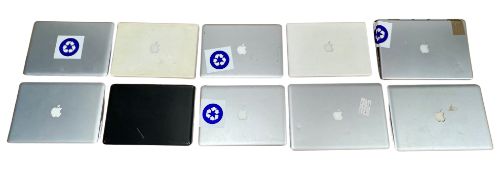 Assorted pre-owned Apple MacBooks (Drives removed - See description).