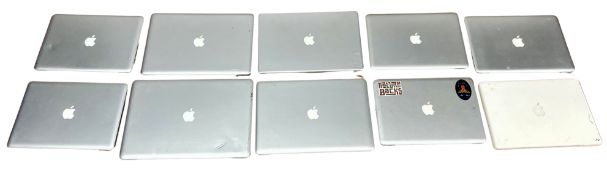 Assorted pre-owned Apple MacBooks (Drives removed - See description).